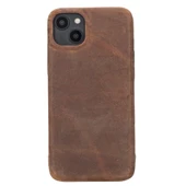 Apple iPhone 14 Plus Uyumlu Deri Arka Kapak ROCK G2 thumbnail 1