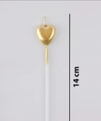 4'lü Kalp Gold Mum thumbnail 3
