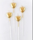 4'lü Kalp Gold Mum thumbnail 2