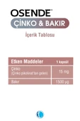 Osende Çinko Bakır 60 Bitkisel Kapsül Çinko Pikolinat thumbnail 3