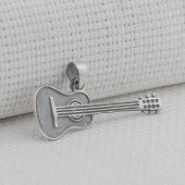 Gitar Tasarımlı 925 Ayar Gümüş Kolye Ucu thumbnail 1