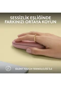 Logitech M350S 910-007014 Pebble 2 Bluetooth Kablosuz Sessiz Kompakt Mouse - Pembe thumbnail 3