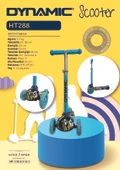 DYNAMIC HT288 3 TEKERLEKLİ SCOOTER MAVİ thumbnail 1