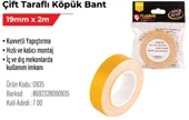 Çift Taraflı Köpük Bant 19mm x 2m thumbnail 1