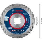 EXP X-LOCK Elmas Kesme Disk BFHaCeramic 125mm thumbnail 1