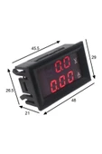 Motorobit Dc 100v 10a Voltmetre - Ampermetre Panel Tipi thumbnail 2