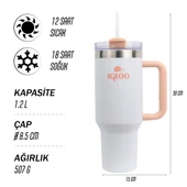 Igloo Stadler Thermo-Mug 1.2 Litre-BEYAZ thumbnail 4