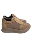 Bej Hakiki Deri Comfort Taban Sneaker thumbnail 1