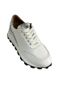Beyaz Hakiki Deri Comfort Taban Sneaker thumbnail 2