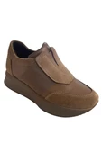 Bej Hakiki Deri Comfort Taban Sneaker thumbnail 2