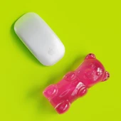 Mustard Gummy Bear Mouse Bilek Desteği - Pembe thumbnail 2