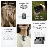 Dji Mic 2 (Kablosuz Mikrofon) thumbnail 2