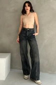 Normal Bel Geniş Paça Wide Leg Jean - 7750 thumbnail 4
