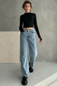 Normal Bel Geniş Paça Wide Leg Jean - 1755 thumbnail 4