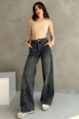 Normal Bel Geniş Paça Wide Leg Jean - 7750 thumbnail 3