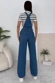 Kadın Denim Bahçıvan Salopet Tulum thumbnail 5