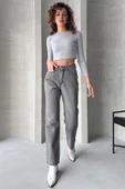 Yüksek Bel Straight Jean - 4751 thumbnail 4