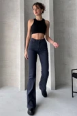 Yüksek Bel İspanyol Paça Jean - 4038 thumbnail 4