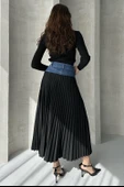 Denim Detay Pileli Etek thumbnail 3