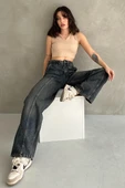 Normal Bel Geniş Paça Wide Leg Jean - 7750 thumbnail 5