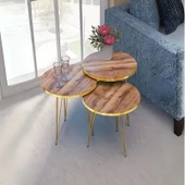 Zigon Sehpa Gold Ceviz Tel 1099 thumbnail 2