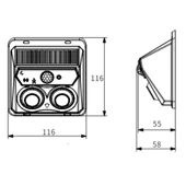 Fujiled Sensörlü Solar Aplik 6W thumbnail 2