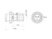 Bemis 3*16A Düz Fiş (IP67) thumbnail 2