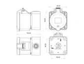 Bemis 5*32A IP44 Duvar Prizi BC1-3505-2510 thumbnail 2