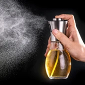 Paslanmaz Çelik Başlıklı Cam Spray Yağdanlık thumbnail 2