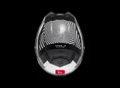 KASK MT ATOM 2 STRANGE B2 ÇENE AÇILIR SİYAH/BEYAZ thumbnail 6