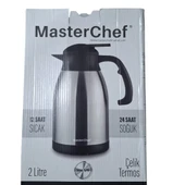 MasterChef 2 Litre Çelik Termos İnox thumbnail 3