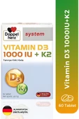 Doppelherz Vitamin D3 1000 IU + K2 60 Tablet thumbnail 1
