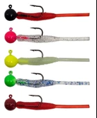 Kendo Hook Worm Jighead+Lrf Silikonu 2gr+4.5cm 5 Adet thumbnail 1