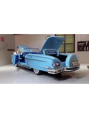 1958 Chevrolet Impala Mavi 1/24 Model Araba thumbnail 7