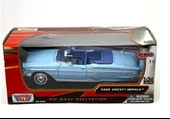 1958 Chevrolet Impala Mavi 1/24 Model Araba thumbnail 2
