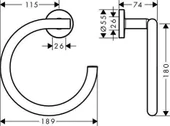 Hansgrohe Logis Universal Halka Havluluk thumbnail 2