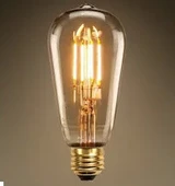 ELİTLED ST64 RUSTİK E 27 DUY 4 WATT LED AMPUL DİM EDİLİR. thumbnail 2