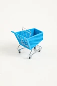 Mini Market Arabası Mavi thumbnail 4