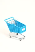 Mini Market Arabası Mavi thumbnail 1