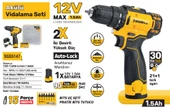 SGS AKÜLÜ VİDALAMA SETİ 12 VOLT (1.5Ah) (BİTS UÇ SETİ) thumbnail 2