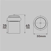 Şeffaf Kapı Stoperi, 4,5Cm Kapı Duvar Tamponu, Duvar Koruma Stopu 5 Adet thumbnail 4