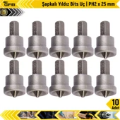 Gfb Şapkalı Yıldız Bits Uç | Ph2 X 25 Mm | 10 Adet thumbnail 1