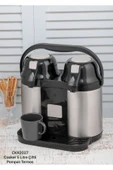 Elista 2027 5 Litre Çiftli Pompalı Çelik Termos thumbnail 1