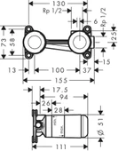 Hansgrohe Ankastre Lavabo İç Set thumbnail 2