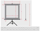 Reflecta 200 cm x 200 cm Tripod Projeksiyon Perdesi thumbnail 4