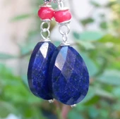 2253 Lapislazuli el yapımı küpe thumbnail 1