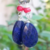 2253 Lapislazuli el yapımı küpe thumbnail 3
