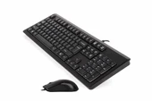 A4 Tech Kr-9276 Q Usb Fn Multimedya Klavye+Optik Kablolu Mouse Set thumbnail 2