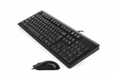 A4 Tech Kr-9276 Q Usb Fn Multimedya Klavye+Optik Kablolu Mouse Set thumbnail 4