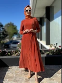 Misswhence Fermuarlı İpek Elbise 35800 thumbnail 7